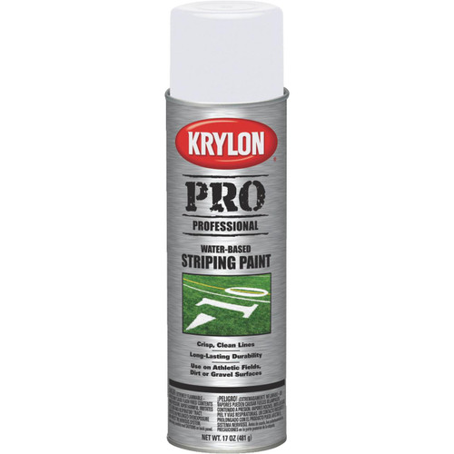 Krylon 5915 Water-Based Athletic Field Striping Paint - White, 17 oz