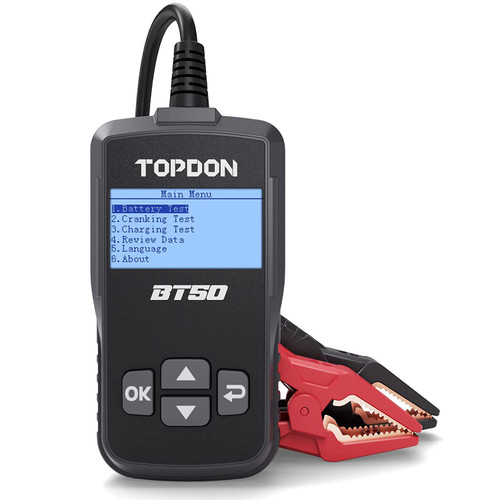 Topdon BT50 Battery Load Tester Cranking and Charging System