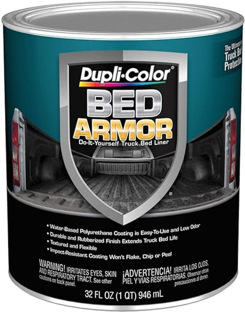 Duplicolor BAQ2010 Bed Armor - DIY Truck Bed Liner with Kevlar, Quart