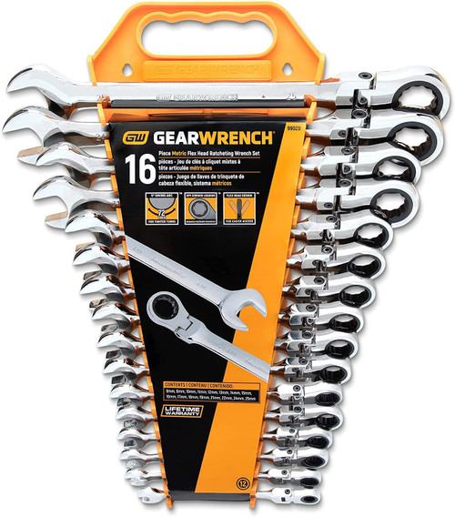 Gearwrench 9902D 16 piece Flex-Head Double Box Ratcheting Socketing Wrench