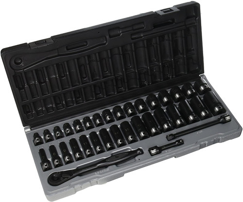 Grey Pneumatic 81635MRD 3/8" Dr. 35pc Metric Std & Deep Duo-Socket Set - 6 Pt.