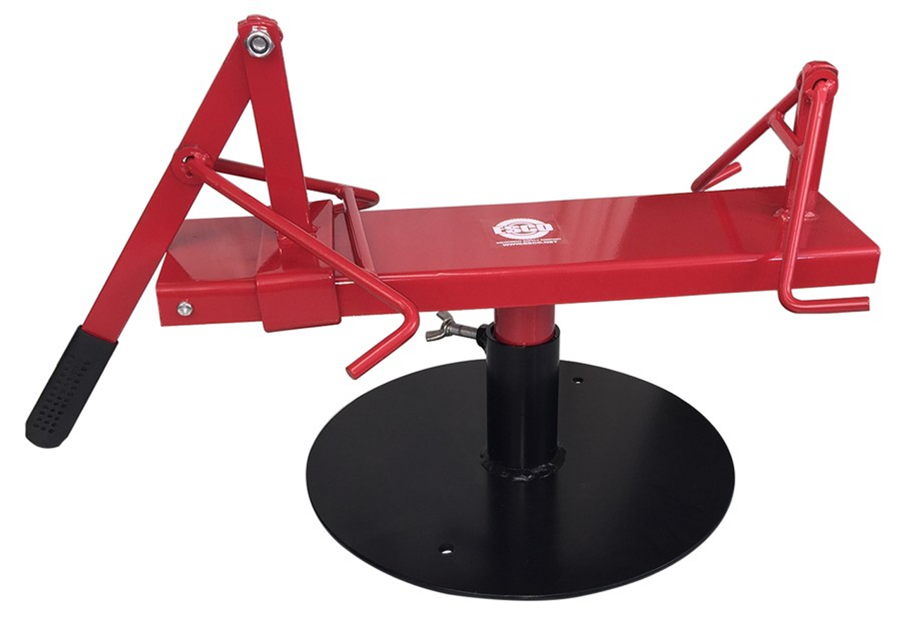 ESCO EQUIPMENT 90455 TURN-TABLE STYLE MANUAL TIRE SPREADER (SPREADER & BASE)